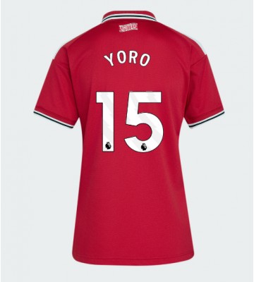 Manchester United Leny Yoro #15 Replika Hemmatröja Damer 2026-27 Kortärmad